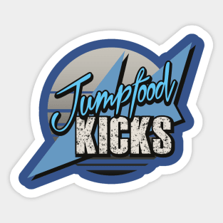 Jumpfood Kicks-University Blue Sticker